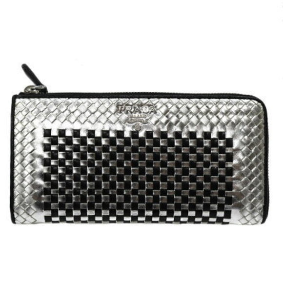 Prada zipper long Wallet black - Picture 1 of 6